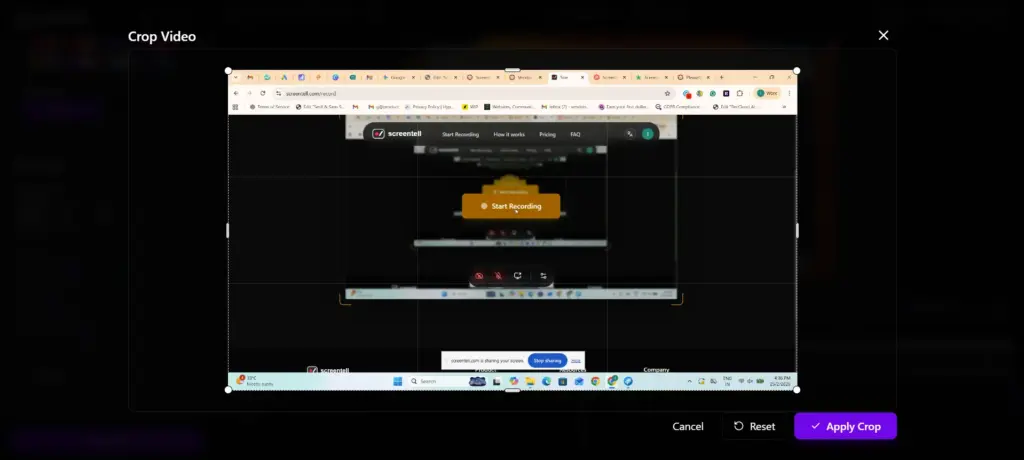 Edit, Cut, Crop Video & Screen with Screentell