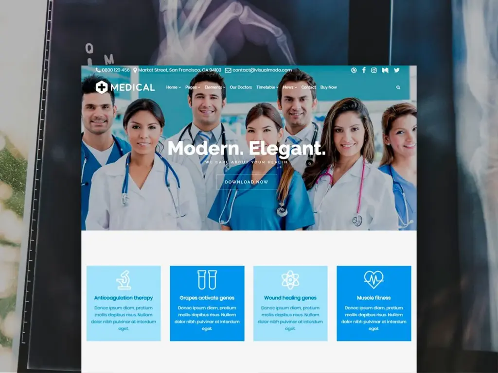 Medical WordPress Theme Template by Visualmodo