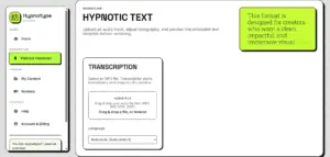 Podcast Generation & Audio Transcription using Hypnotype