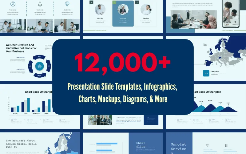 Presentation Slide Templates & Infographics Bundle Feature Image