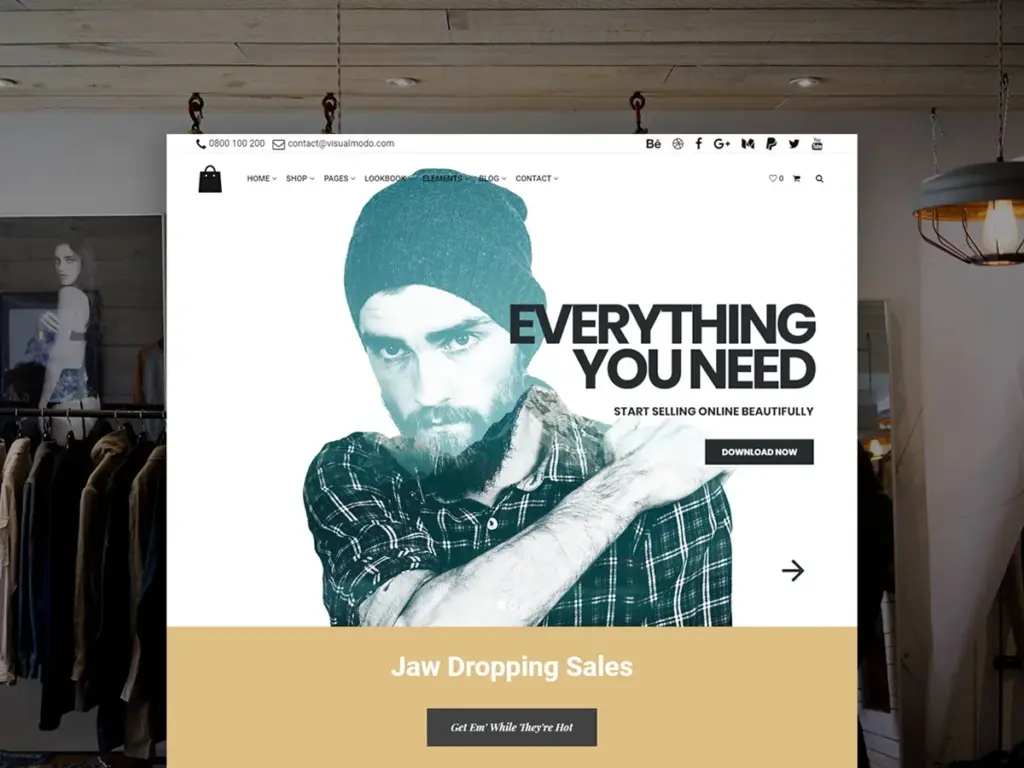 Seller WordPress Theme Template by Visualmodo