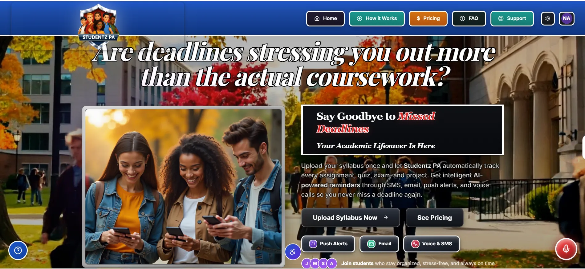 Studentz PA Dashboard