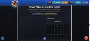 Task Calendar In Studentz PA AI Study Buddy