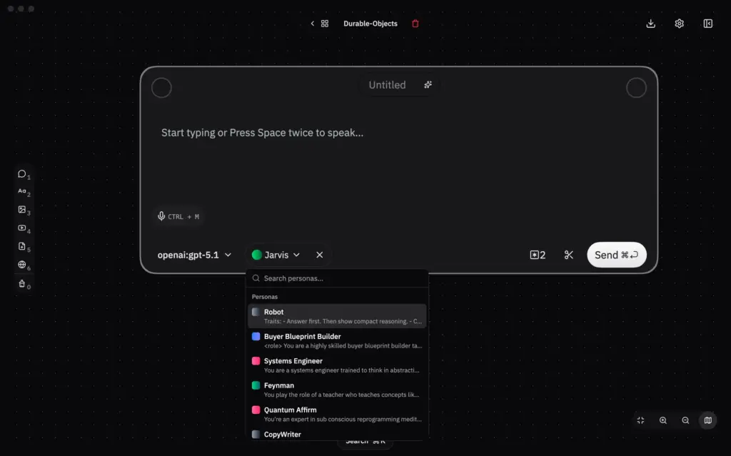 RabbitHoles AI Persona Selection