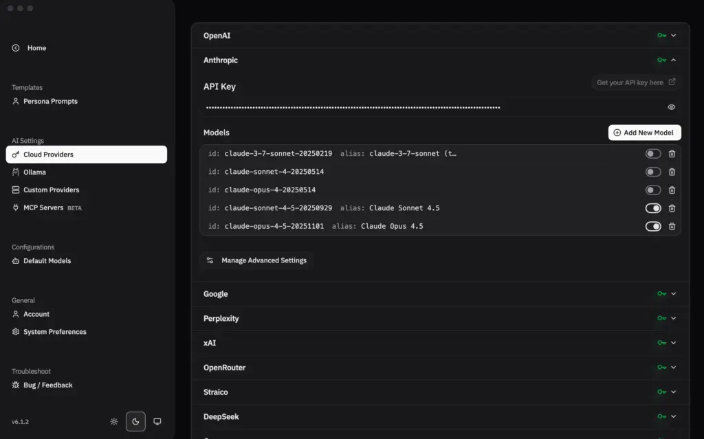 Provider Set-up in RabbitHoles AI