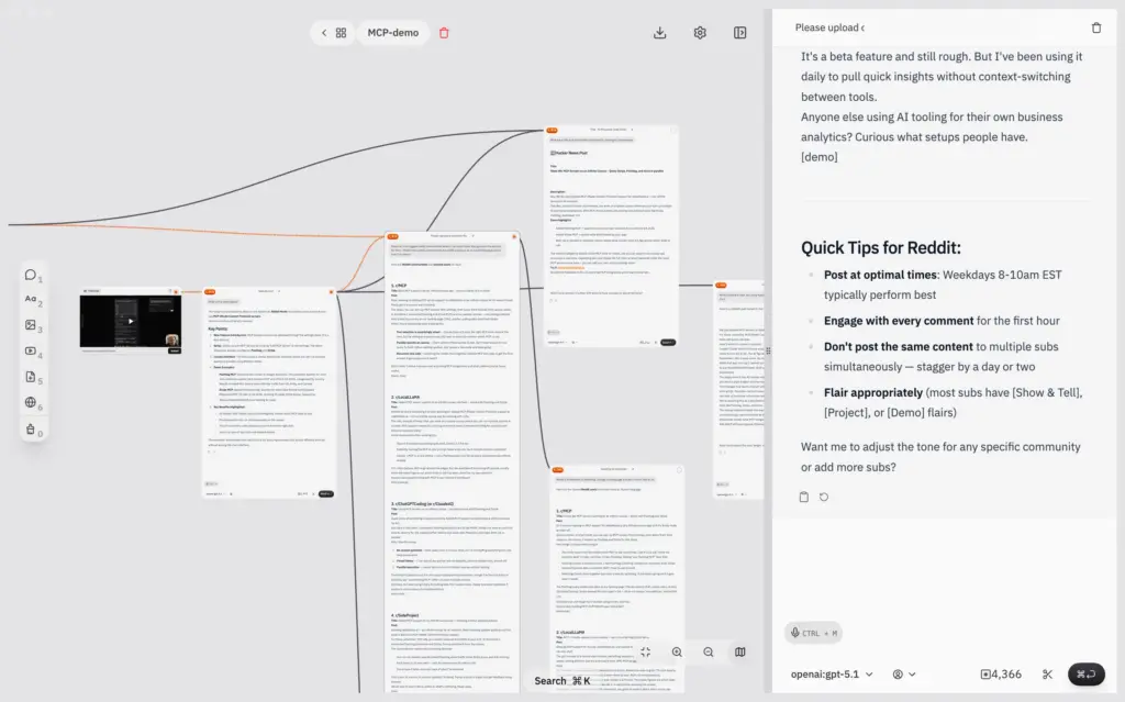 Rabbitholes AI Side-by-Side View