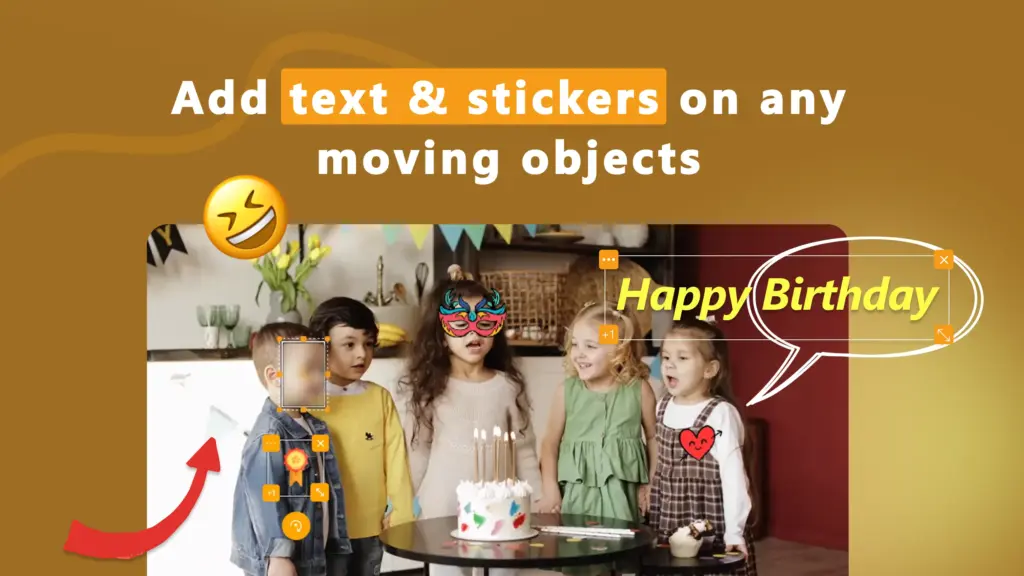 Add Text and Stickers with Nero Motion Tracker