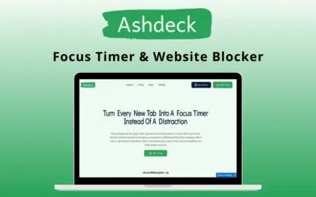 Ashdeck Focus Timer & Website Blocker Feature Image