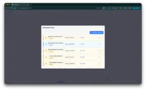 A "Scheduled chats" window in ConsoleX showing recurring tasks like "Daily Hacker News Updates" and "Daily weather forecast."