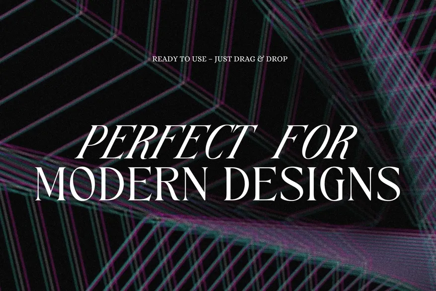 Blur glitch grid textures of Glitch Grid Y2K Backgrounds Bundle