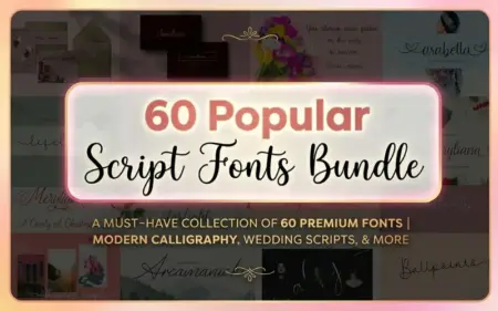 Popular Script Fonts Bundle Feature Image