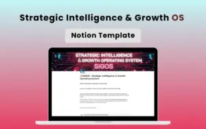 Strategic Intelligence & Growth OS Notion Template | Lifetime Access