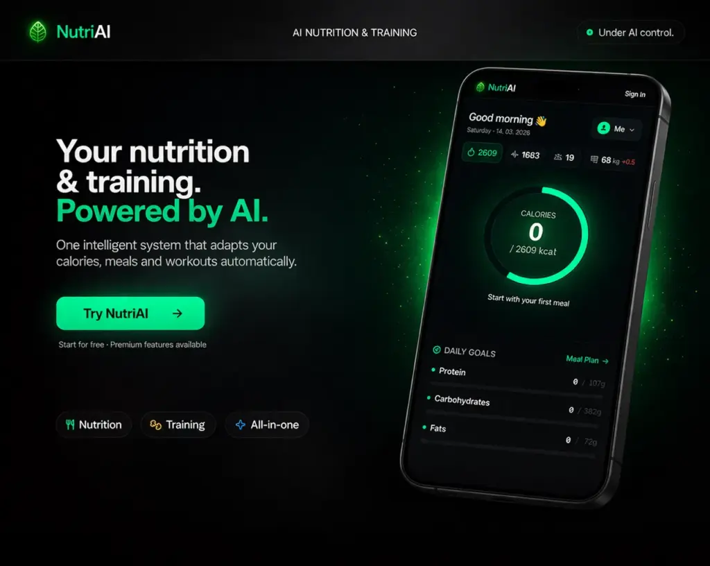 Your Nutrition & Trainig Powered By AI