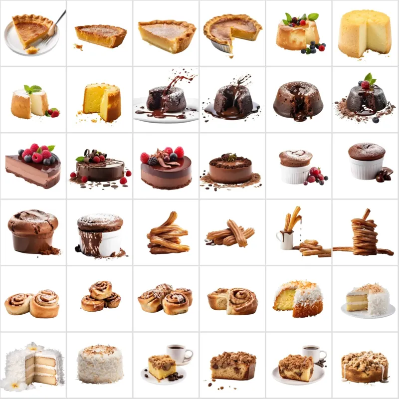 Classic Dessert Favorites of 390+ Cake and Pastry Images Bundle