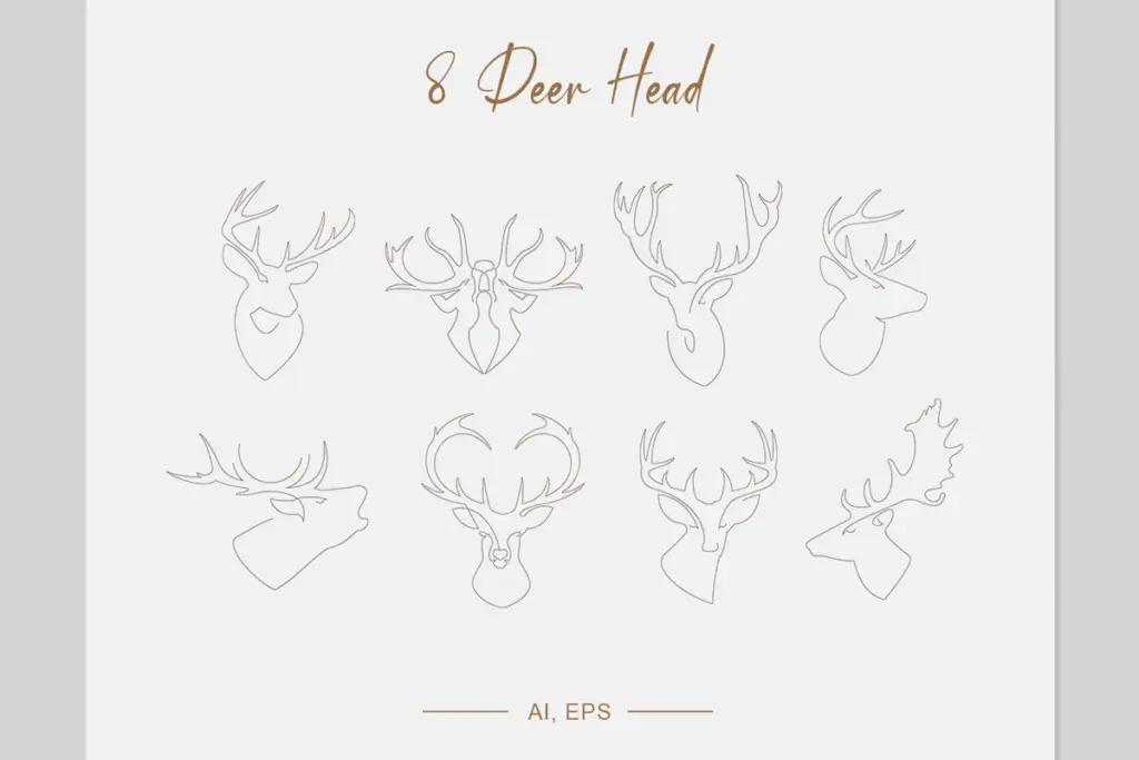 Deer Head font of 10 professional typefaces Bundle
