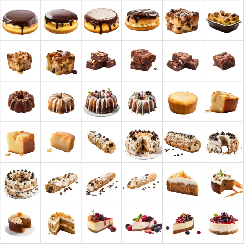 French Pastry Selection of 390+ Cake and Pastry Images Bundle