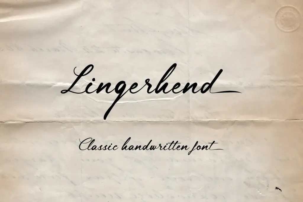 Lingerhend font of 10 professional typefaces Bundle