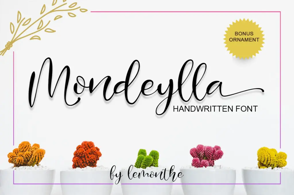 Mondeylla font of 10 professional typefaces Bundle