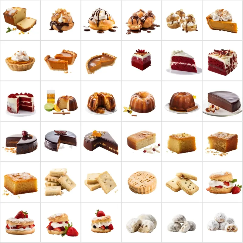 Sweet Classics Collection of 390+ Cake and Pastry Images Bundle