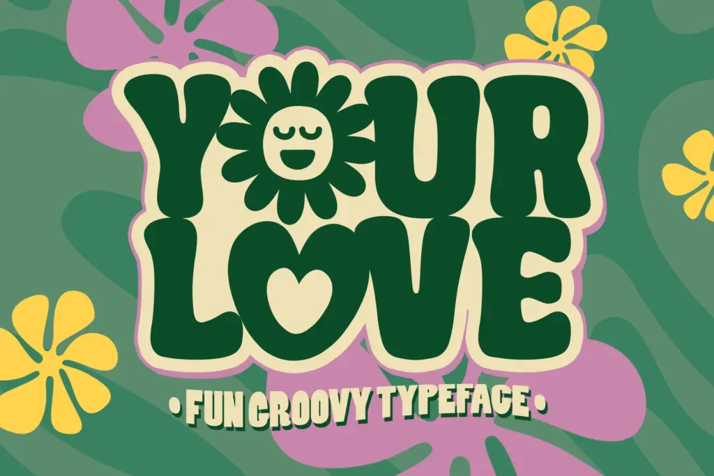 Your Love font of 8 Romantic Fonts Bundle