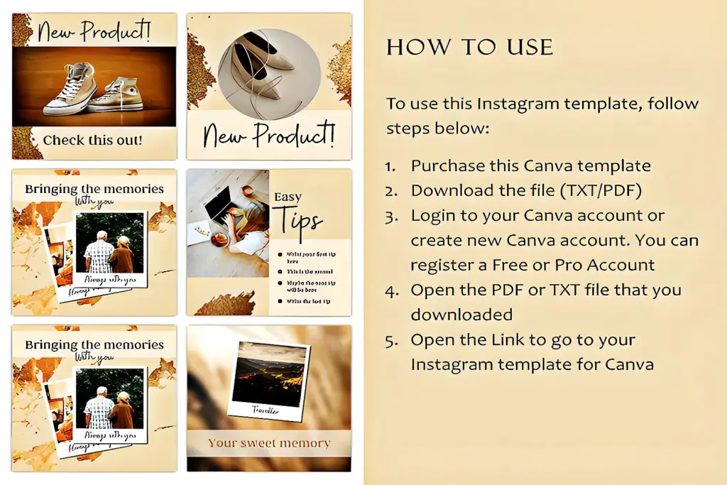 Promotional graphic emphasizing the professional quality of Gold Aesthetic Canva Marketing Templates for business growth.