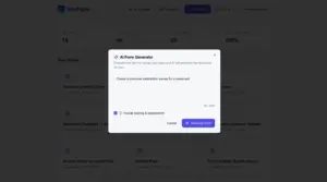 AI-form generation with WenForm AI Form builder