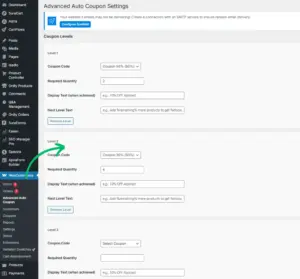Copon activation in ATCoupon WooCommerce discount plugin