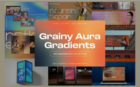 Grainy Aura Gradients Bundle Feature Image