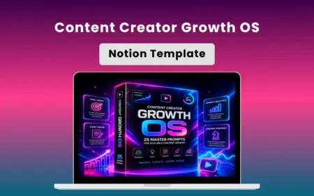 Content Creator Notion Template Feature Image