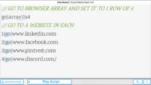 Control the Browser Array using script with Browser BroBrowser Automation Tool