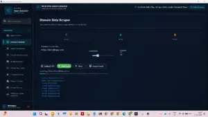 Domain Data Scraper module in the All in One data extractor for deep crawling website emails and phone numbers.