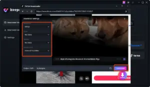 Download settings of Keeprix All-in-one video downloader