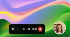 Click through your screen with FocalFlow, so everything you say gets recorded.
