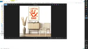 A single wall frame poster preview generated by the Etsy Mockups studio.
