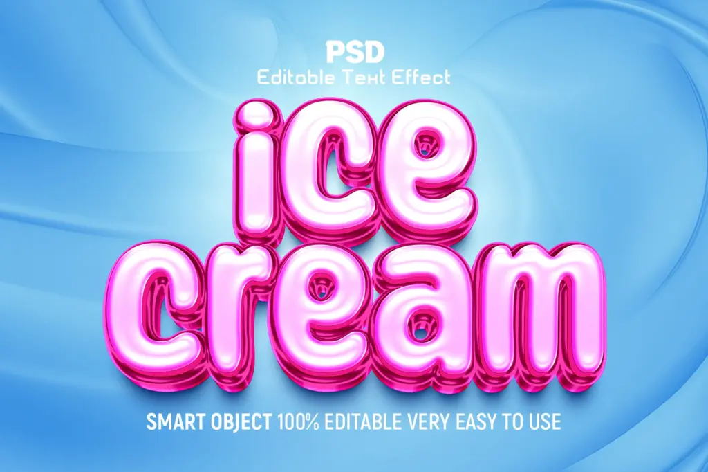 Warm caramel and chocolate 3D Photoshop text effect with a liquid splash background.