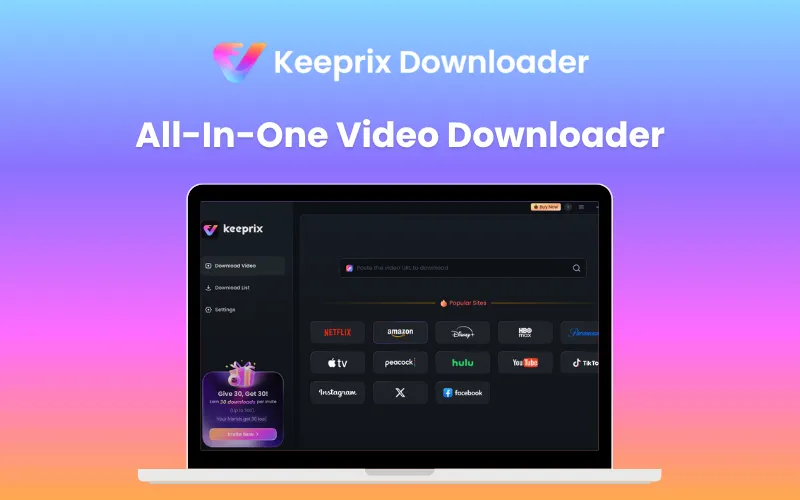 Keeprix All In One Video Downloader Feature Image