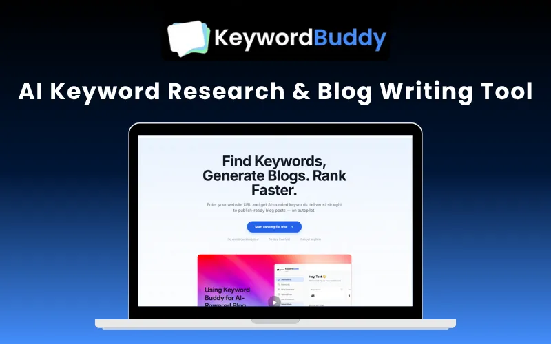 KeywordBuddy aI Keword Research & Blog Writing Tool Feature Image