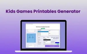 Kids Games Printables Generator Feature Image