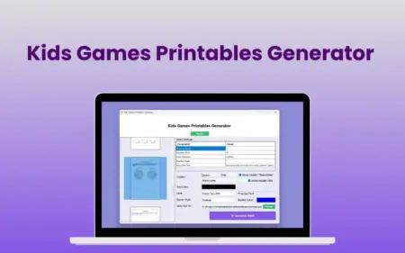 Kids Games Printables Generator Feature Image