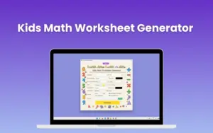Kids Math Worksheet Generator Feature Image