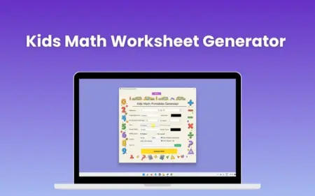 Kids Math Worksheet Generator Feature Image