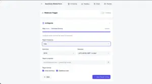 Schedule automation using WenForm