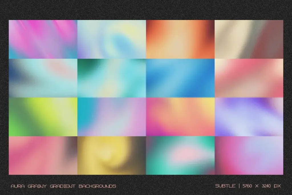 A muted Grainy Gradient with a fine texture blending sage green and taupe.