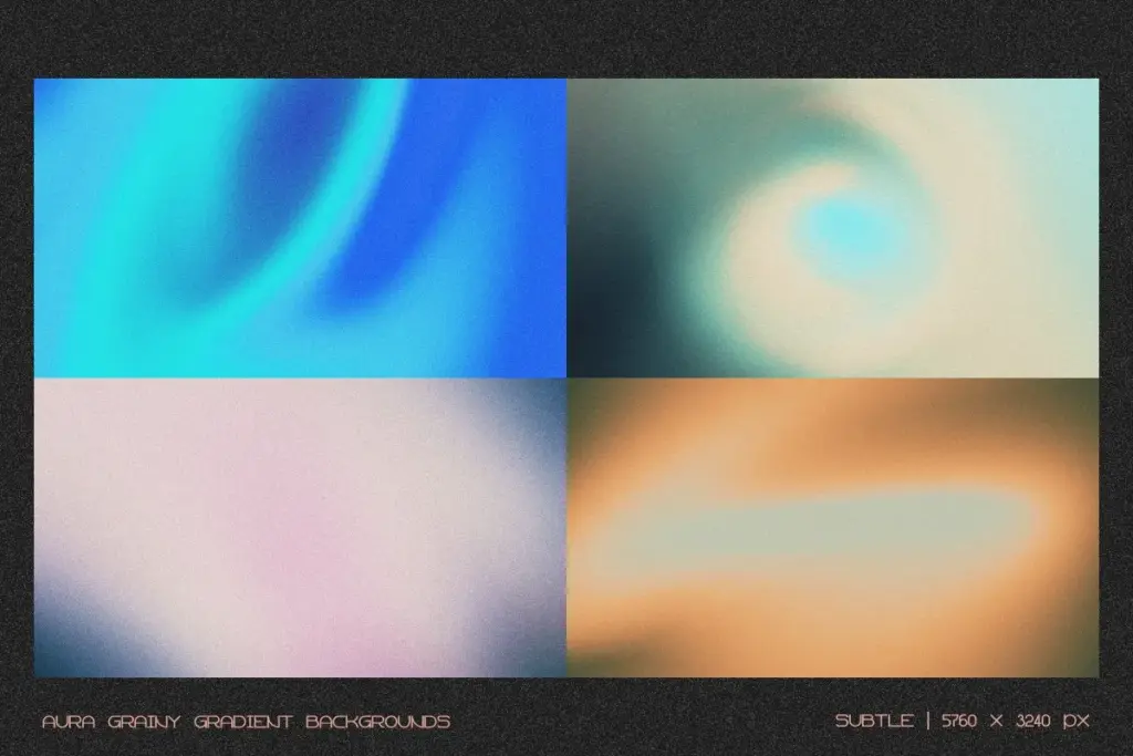 A light, radiant Aura Gradient with a soft glow of apricot and pale lilac.