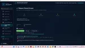 Telegram Channel Scraper tool of the All in One data extractor for extracting message-level contacts and links.