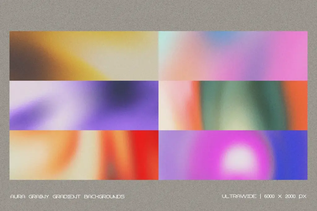 A wide-format Grainy Gradient with a moody, dark aesthetic blending deep navy and charcoal with a hint of copper.