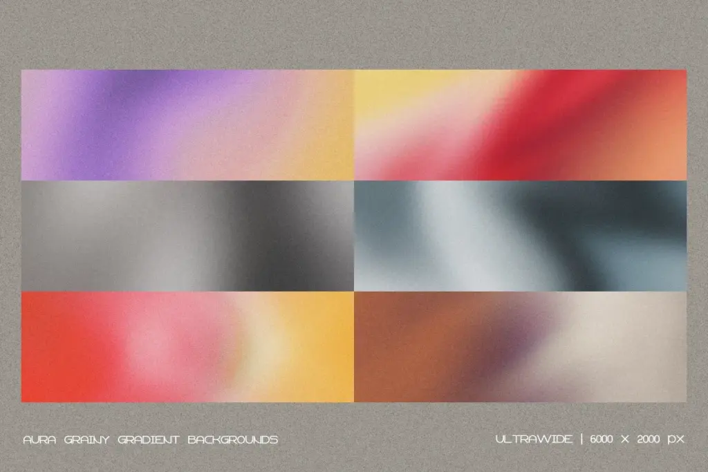 A bright, ultrawide Aura Gradient with a radiant sunset feel, moving from vibrant orange to pale lilac.