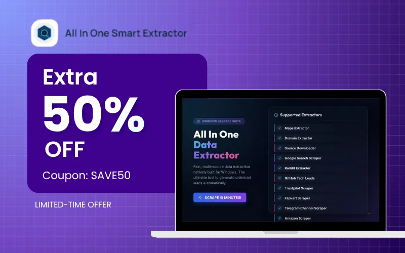 All In One Smart Extractor Flash Sale Banner