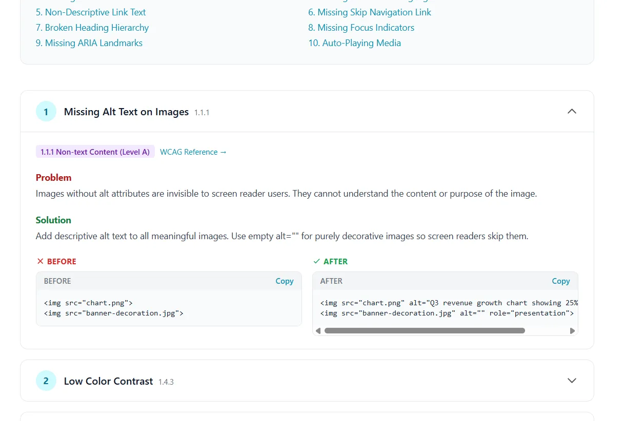 Analyze Missing ALT Text For Images With FixMyWeb  