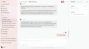 Multi-user chat and project hierarchy organization within the Kollab AI native workspace.